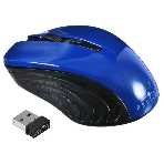 Мышь беспроводная Oklick 545MW черный/синий, 1600 dpi, радиоканал, USB, кнопки - 4, фото3