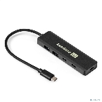 USB-концентратор 4-в-1 ExeGate DUB-2C2P/5G (кабель-адаптер USB 3.2 Gen1 Type C --> 2xUSB3.2 Gen1 Type-A (5G)/2xUSB3.2 Gen1 Type-C (5G), SuperSpeed USB 5Gbps, Plug&Play, черный), фото6