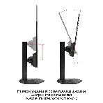 Монитор 23.8' ExeGate ProSmart EH2407CA (IPS LED Grade A+, FHD, 1920x1080@120Гц, 16:9, 250cd/m2, 1000:1, 3-5ms, Speakers, audio-out, D-Sub, HDMI2.0, DisplayPort, кабель HDMI 1.5м, VESA, регулировка высоты (HAS), регулировка наклона (tilt), поворот экрана (swivel), поворот экрана на 90° (pivot), черный), фото10