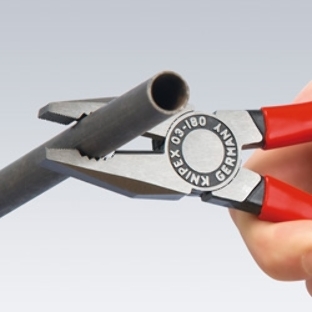 Пассатижи KNIPEX 0302180 180 мм ручки с двухцветными многокомпонентными чехлами