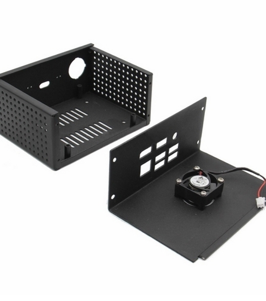 Корпус ACD Metal Case + Power Control Switch + Cooling Fan Kit for Raspberry Pi X820 v1.3 (X800) SSD&HDD SATA Storage Board KP561