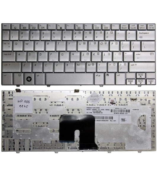 Клавиатура для ноутбука HP Mini 2133 2140 серебристая