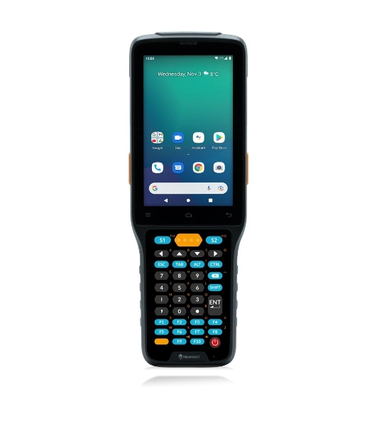 Терминал сбора данных Newland N7 Cachalot Pro II Mobile Computer 4GB/64GB with 4' Gorilla Glass Touch Screen, 38 keys keyboard, 2D CMOS Duo Near & Far range Mega Pixel imager with Laser Aimer, BT, GPS, NFC, 4G & WiFi, Camera. Incl. USB cable, battery and multiplug adapter. OS: Android 11 GMS (AER).
