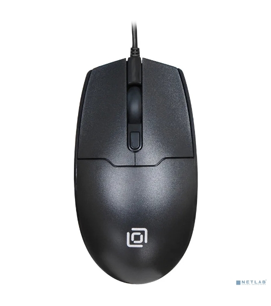 Мышь проводная Oklick 147M черный, 1600 dpi, USB, кнопки - 3