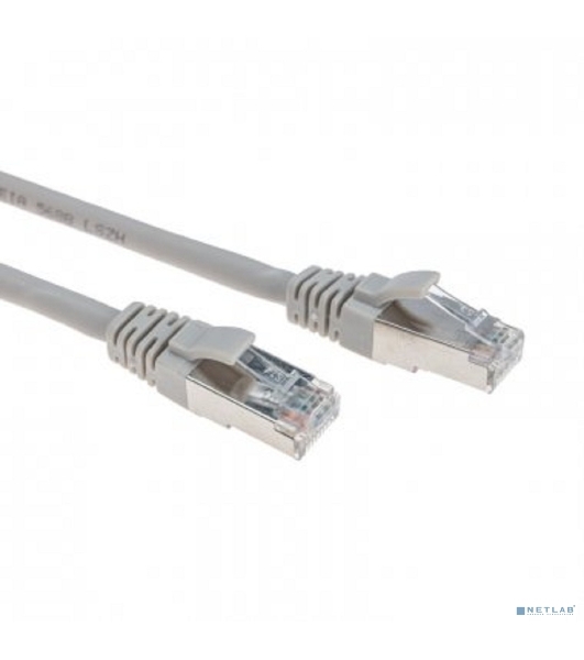Патч-корд S/FTP Rexant cat.6a (10G), RJ45-RJ45, неэкранированный, 28AWG, LSZH, серый, 7 м