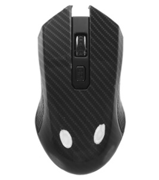 Мышь беспроводная Qumo Kevlar M26 черный, 1600 dpi, радиоканал, USB, кнопки - 4