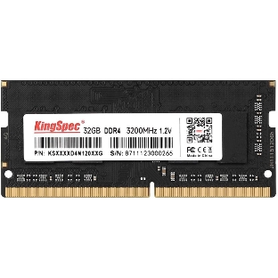 Оперативная память KingSpec, DDR4, 32GB (1x32GB), 3200 MHz, CL22, SO-DIMM