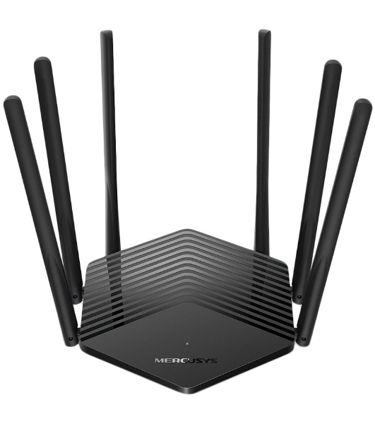 Роутер Mercusys AC1900 Wireless AC Gigabit Router, 600 Mbps at 2.4 GHz + 1300 Mbps at 5 GHz, 6×5dBi Fixed External Antennas with Beamforming, 2× G LAN Ports, 1× G WAN Port, Access Point Mode, 3X3 MU-MIMO, Parental Controls, Guest Network, Smart Connect