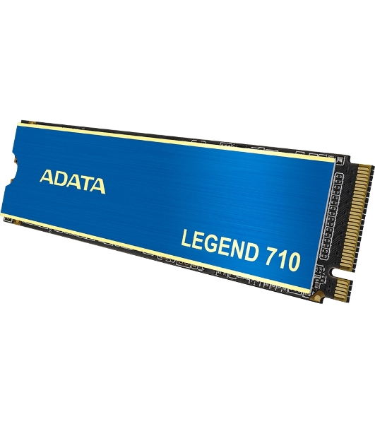 Накопитель SSD ADATA LEGEND 710, 256Gb, PCIe 3.0 x4, M.2 2280, NVMe, R/W 2100/1000, с радиатором