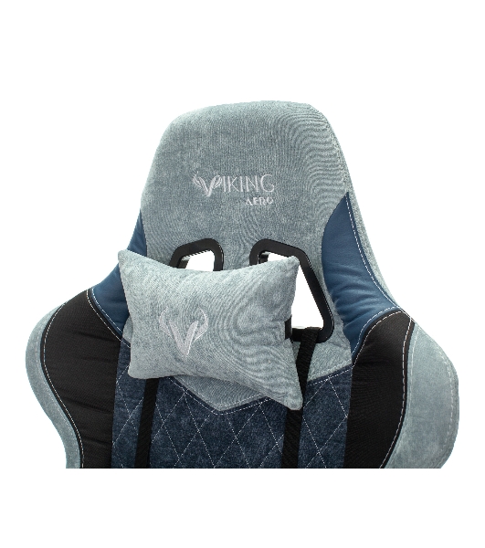 Кресло Бюрократ VIKING 7 KNIGHT BL FABRIC синий, ткань, 120 кг, механизм качания