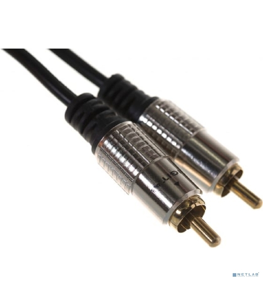 Шнур Rexant Стерео 3,5 мм - 2 RCA 3 м (GOLD-металл)