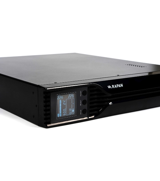 Источник бесперебойного питания ИБП Бастион RAPAN-UPS 3000 RACK+4x9Ah (2100 Вт, Line-interactive, встроенные АКБ 6 шт.x 9Ah) 8960