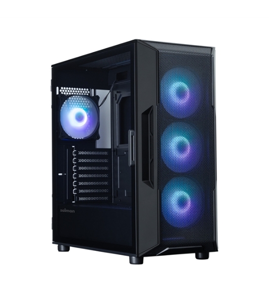Компьютерный корпус ZALMAN MidiTower I3 NEO ARGb V2 black (ATX, без БП, 2xUSB3.0, 4x120мм ARGb) (Zalman i3 NEO ARGb V2 Black)