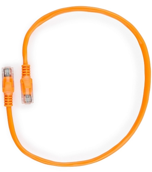 Патч-корд UTP Cablexpert PP12-0.5M/O cat.5e, 0.5м, литой, многожильный, оранжевый