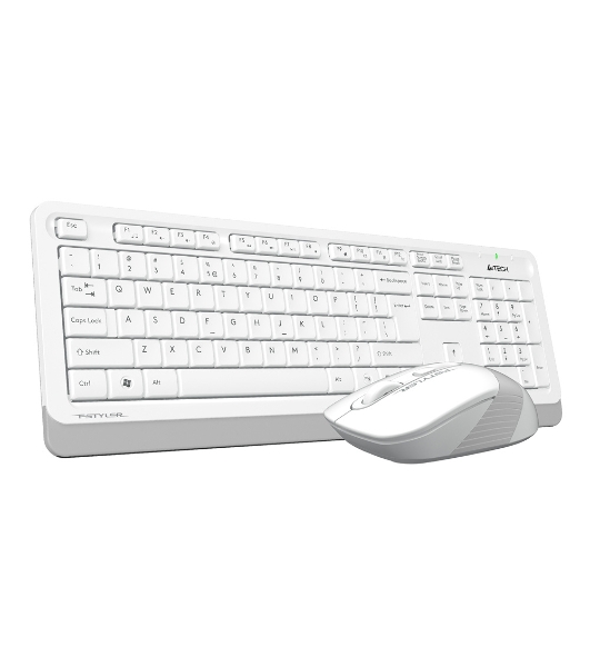 Комплект клавиатура+мышь A4Tech FStyler FG1010 беспроводной, USB, 2000 DPI, белый/серый