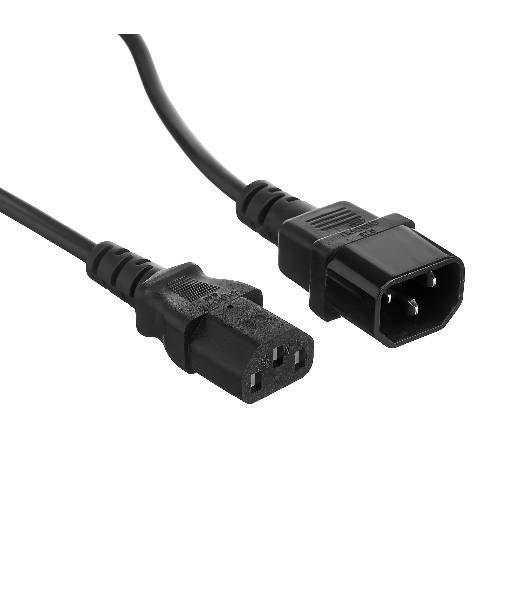 Кабель монитор-компьютер (UPS->уст-во) ExeGate Power EC-1P (С13->С14) VDE-250V-3*0,75-CU, 10A, 1м