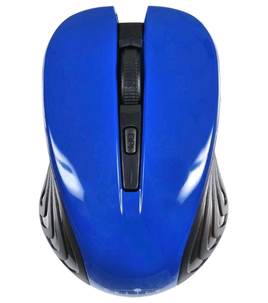 Мышь беспроводная Oklick 545MW черный/синий, 1600 dpi, радиоканал, USB, кнопки - 4