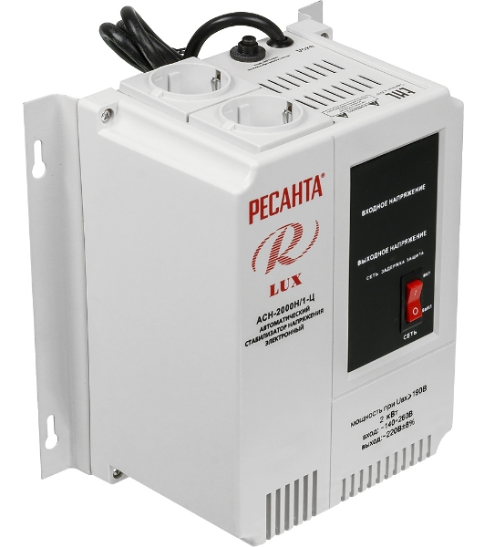 Стабилизатор АСН- 2 000 Н/1-Ц Ресанта Lux