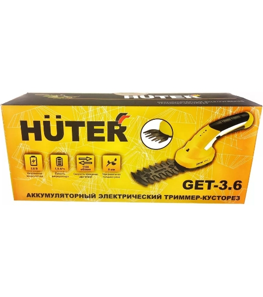 Аккумуляторный электрический триммер-кусторез Huter GET-3,6 70/1/28