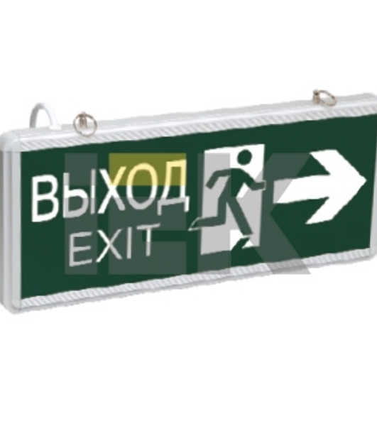 Светильник светодиодный ССА 1003 'ВЫХОД-EXIT' двустор. 3Вт IEK LSSA0-1003-003-K03