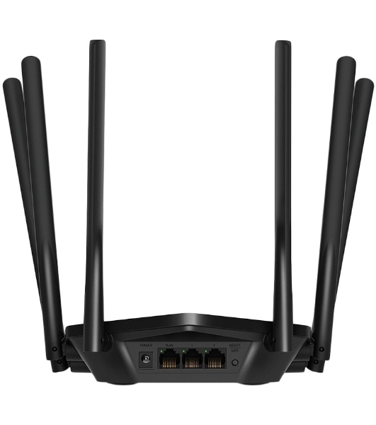 Роутер Mercusys AC1900 Wireless AC Gigabit Router, 600 Mbps at 2.4 GHz + 1300 Mbps at 5 GHz, 6×5dBi Fixed External Antennas with Beamforming, 2× G LAN Ports, 1× G WAN Port, Access Point Mode, 3X3 MU-MIMO, Parental Controls, Guest Network, Smart Connect