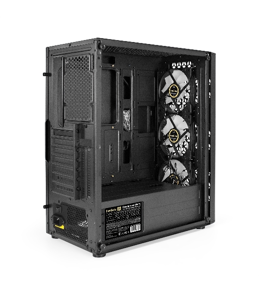 Компьютерный корпус Miditower ExeGate EVO-9202-NPX500 (ATX, БП 500NPX с вент. 12 см, с окном, 1*USB+1*USB 3.0, аудио, 3 вент. 12см с RGb подсветкой)