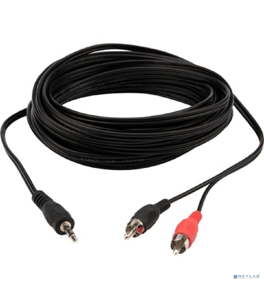 Шнур Rexant Стерео 3,5 мм - 2 RCA, 7 м (10 шт./уп.)