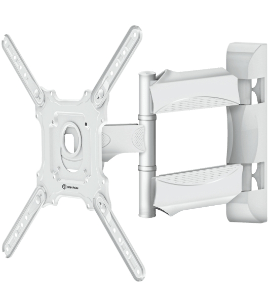Кронштейн ONKRON/32-55' макс. 400x400, 2 колена, наклон -5º+8º, поворот 180º макс, от стены 55-500мм, белый