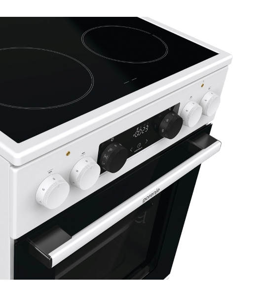 Плита электрическая Gorenje GEC5C61WG белый, конфорок 4 электрических, духовка 70 л, 50 см x 85 см x 59.4 см (без крышки)