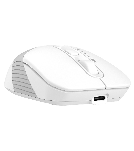 Мышь беспроводная A4Tech Fstyler FB10C белый/серый, 2000 dpi, радиоканал, Bluetooth, USB, кнопки - 4