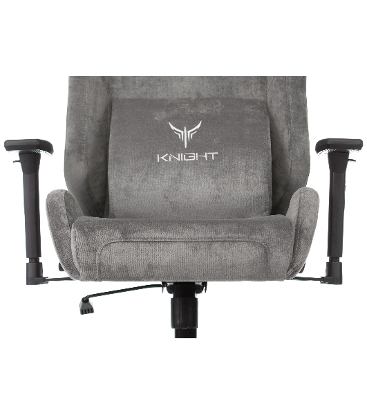Кресло Бюрократ Knight N1 Fabric серый, ткань, 120 кг, механизм качания