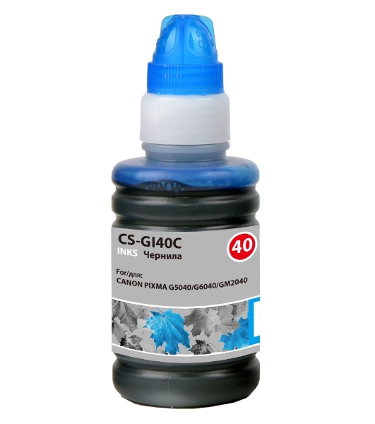 Чернила Cactus CS-GI40C голубой 70мл для Canon Pixma G5040/G6040/GM2040