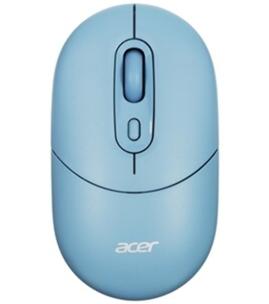 Мышь беспроводная Acer OMR301 синий, 1600 dpi, радиоканал, Bluetooth, USB, кнопки - 4
