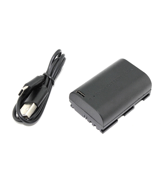 Аккумуляторная батарея для фотоаппарата Canon EOS 5D Mark II (LP-E6 Pro) USB Type-C 7.4V 2250mAh