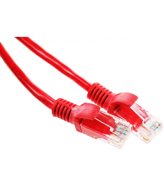 Патч-корд UTP Cablexpert cat.5e, 2м, литой, многожильный, красный