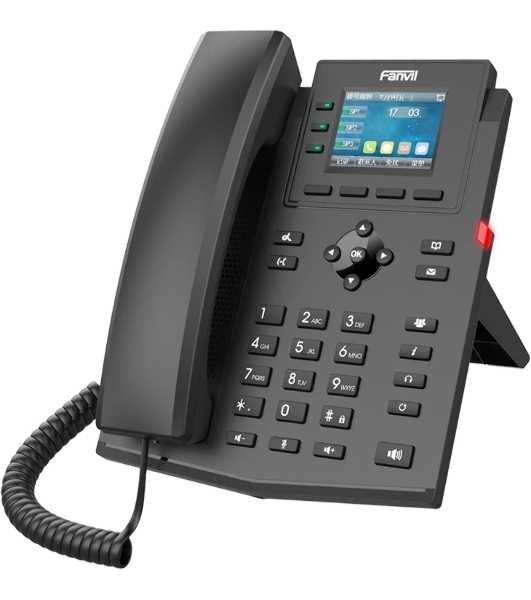 Телефон IP Fanvil X303-2 Wire черный