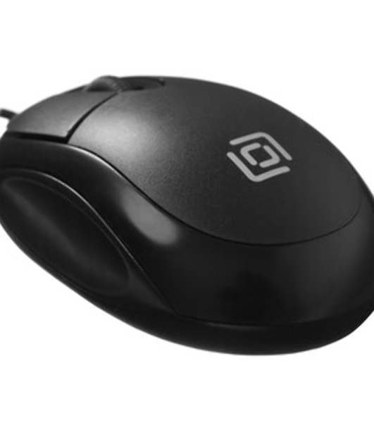 Мышь проводная Oklick 105S черный, 800 dpi, USB, кнопки - 3