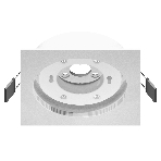 Корпус светильника C8061 SWH белый песок 110*110*H40mm Out2mm GX53, фото 1