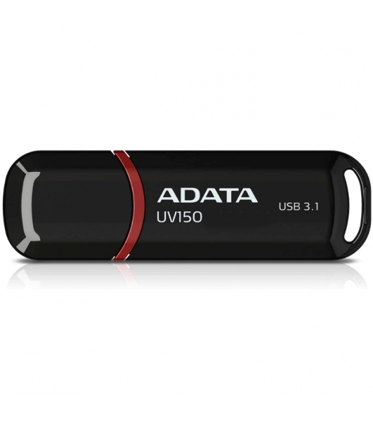 Флешка USB ADATA UV150 (AUV150-64G-RBK), 64Gb, USB 3.0, R/W 100/40, черный