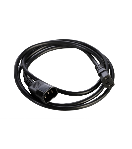 Шнур питания с заземл. IEC 60320 C13/IEC 60320 C14, 10А/250В (3x1,0), 1,8 м. (R-10-Cord-C13-C14-1.8)