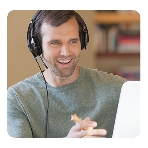 Гарнитура Logitech USB Headset H540 чёрный, проводная, USB, фото17
