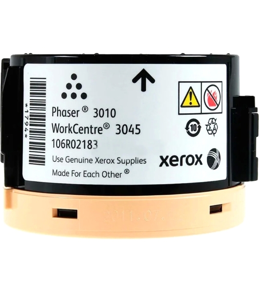 Картридж лазерный Xerox 106R02183 черный для Xerox Ph 3010/WC 3045B 2300 стр.(channels)