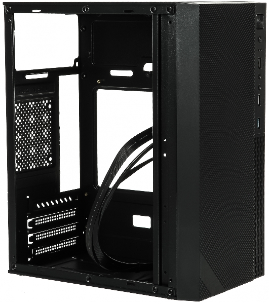 Компьютерный корпус Accord ACC-263B черный без БП mATX 2xUSB 2.0 1xUSB 3.0 audio