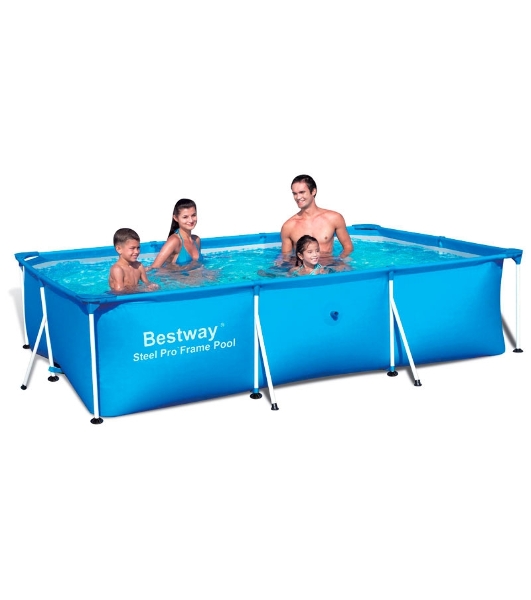 Бассейн Bestway каркасный прямоугольный Steel Pro 300х201х66 см, 3300л., 56404 Bestway