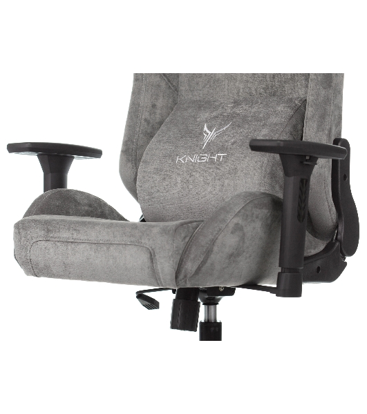 Кресло Бюрократ Knight N1 Fabric серый, ткань, 120 кг, механизм качания