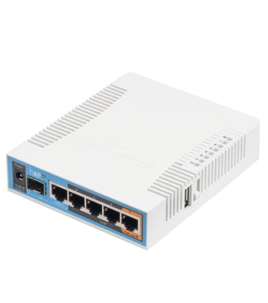 Сетевое оборудование MikroTik RB962UiGS-5HacT2HnT Роутер 2.4+5ГГц, 802.11a/b/g/n/ac, 5x Ethernet 1G, 1x SFP