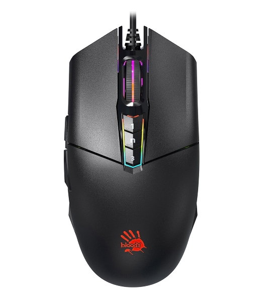 Мышь проводная A4Tech Bloody P91s черный, 8000 dpi, USB, кнопки - 8