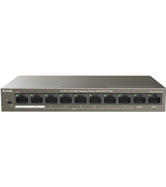 Коммутатор Tenda TEF1110P-8-63W