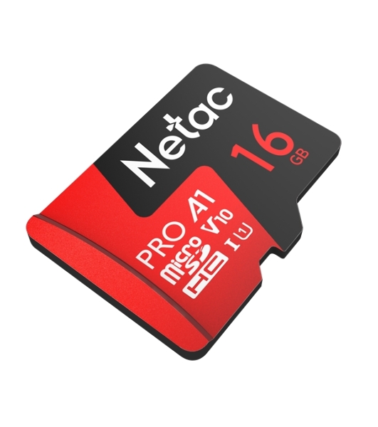 Флеш карта NeTac MicroSD card P500 Extreme Pro 16Gb, retail version w/SD adapter