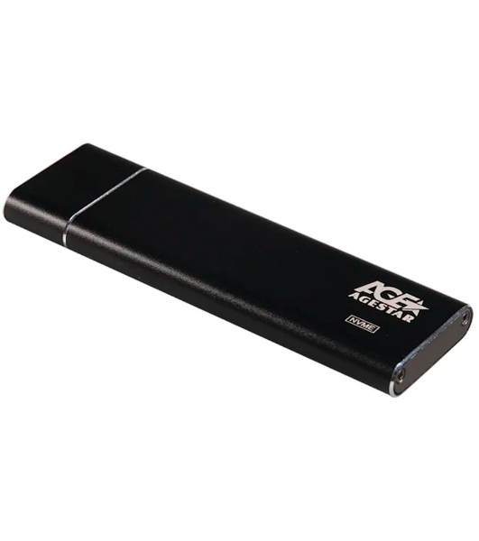 Внешний корпус AgeStar USB 3.1 Type-C M.2 NVME (M-key) AgeStar 31UBNV5C черный, алюминий, черный